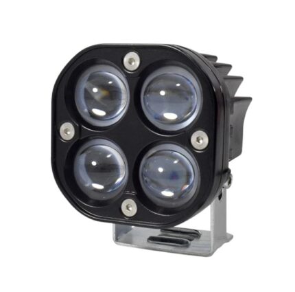 Faro neblinero 4 lupas luz led 40w fijo amarillo y blanco A046