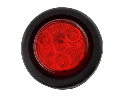 Faro lateral led 2'' redondo rojo 12/24 voltios A092