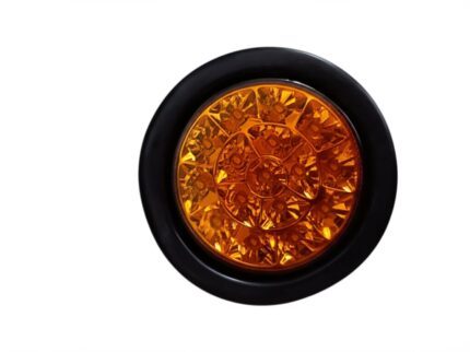 Faro posterior redondo 4'' ambar luz fija shiliduo12/24 voltios A110